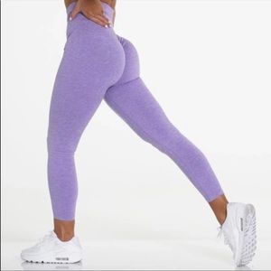 Nvgtn lilac scrunch leggings
